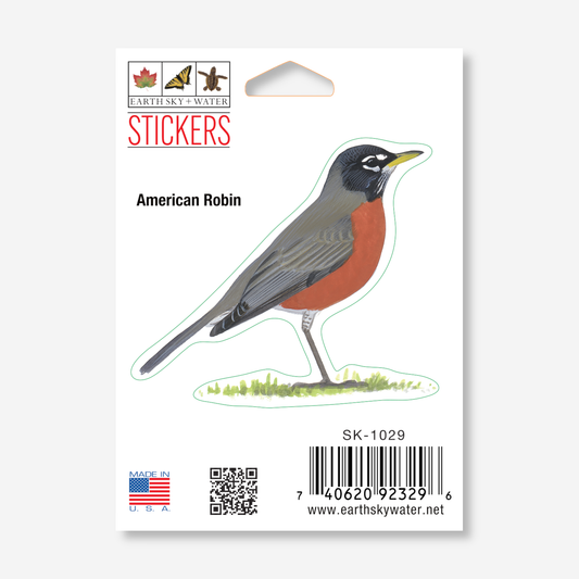 Sticker - American Robin Nature Sticker, 2.5" x 3.5"