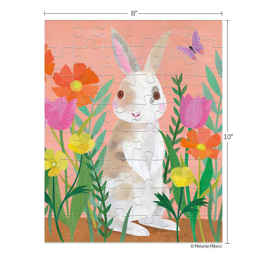 Puzzle - "Bunny Patch" by Melanie Mikecz (48 Pieces)