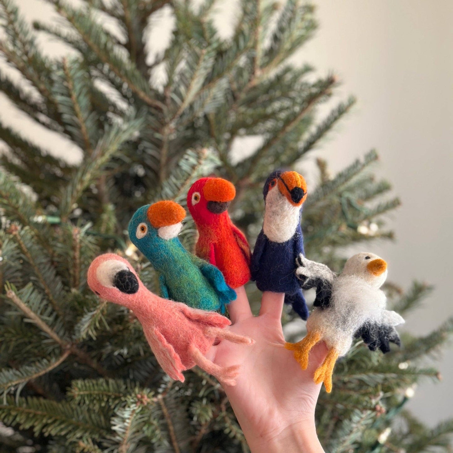 Finger Puppet - Felted Eagle