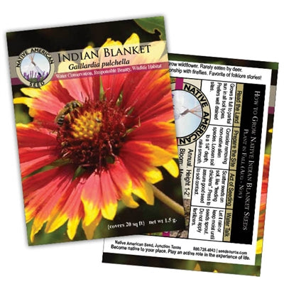 Plants for Birds - Indian Blanket - Small Pack (Native American Seed)