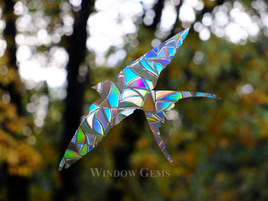 Window Gems - Swallows - Window Clings Bird Strike Prevention Decals