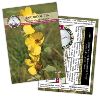 Plants for Birds - Partridge Pea - Small Pack (Native American Seed)