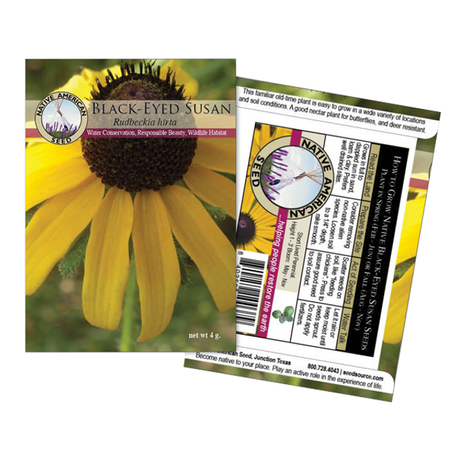 Plants for Birds - Black-Eyed Susan - Small Pack (Native American Seed)