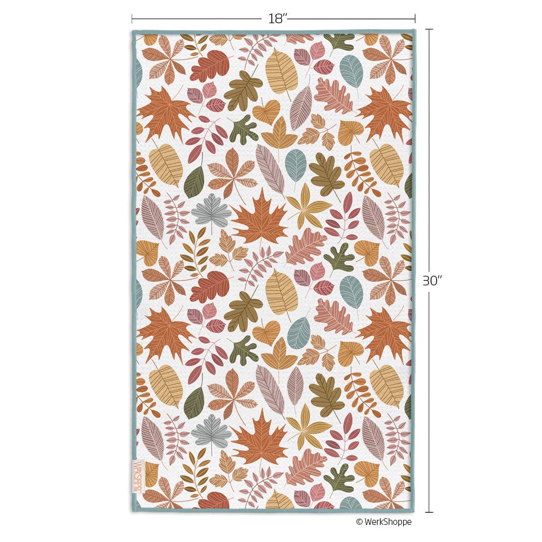 Microfiber Dish Towel - "Leaf Impressions"