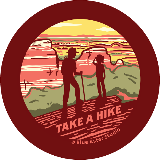 Pinback Button - "Take a Hike"