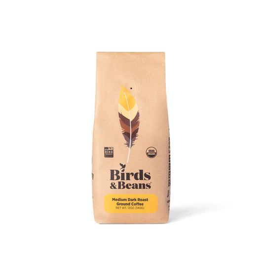 Bird-Friendly Coffee - Organic Chestnut-Sided Warbler - Medium Dark Roast  - Whole Bean