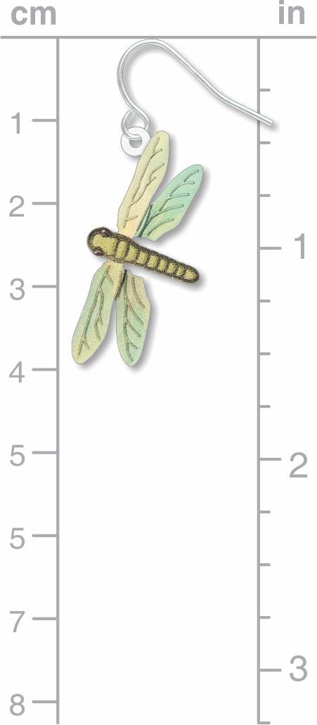 Boxed Jewelry - Dragonfly Earrings (Amber)