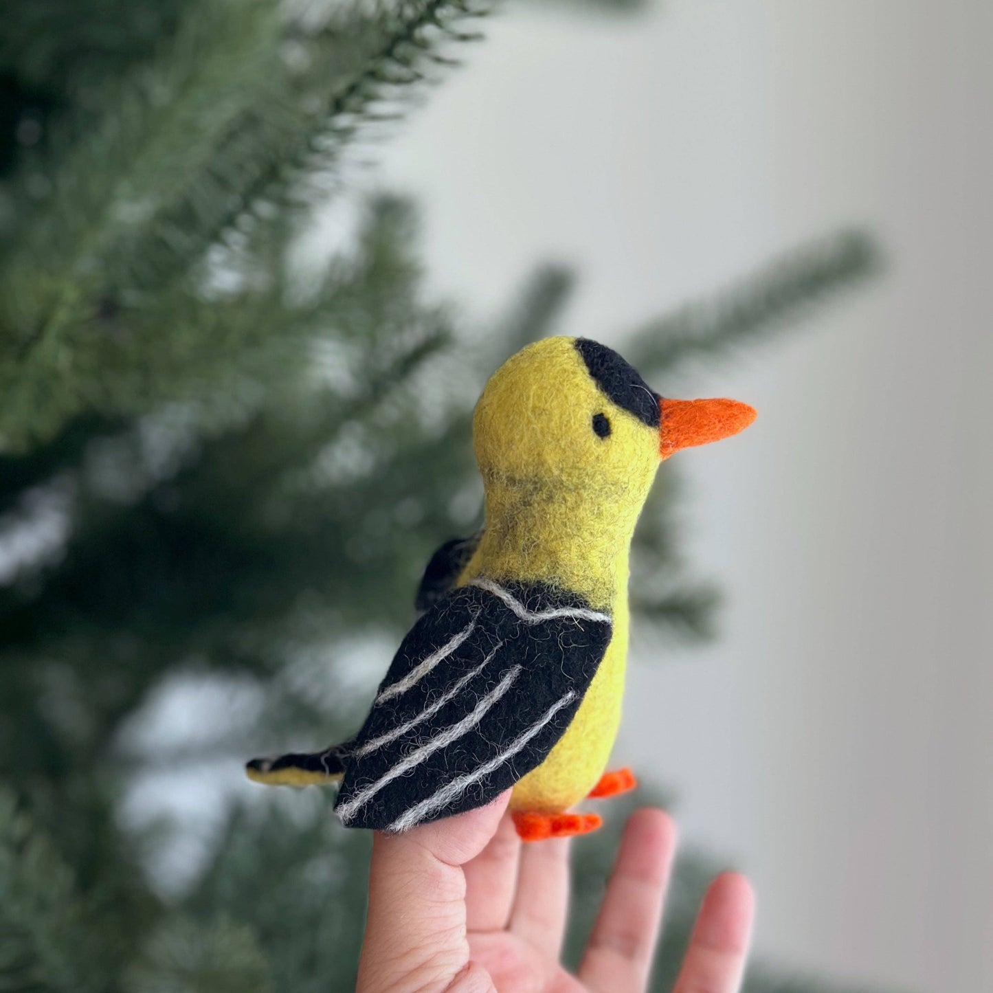 Ornament - Felted Goldfinch