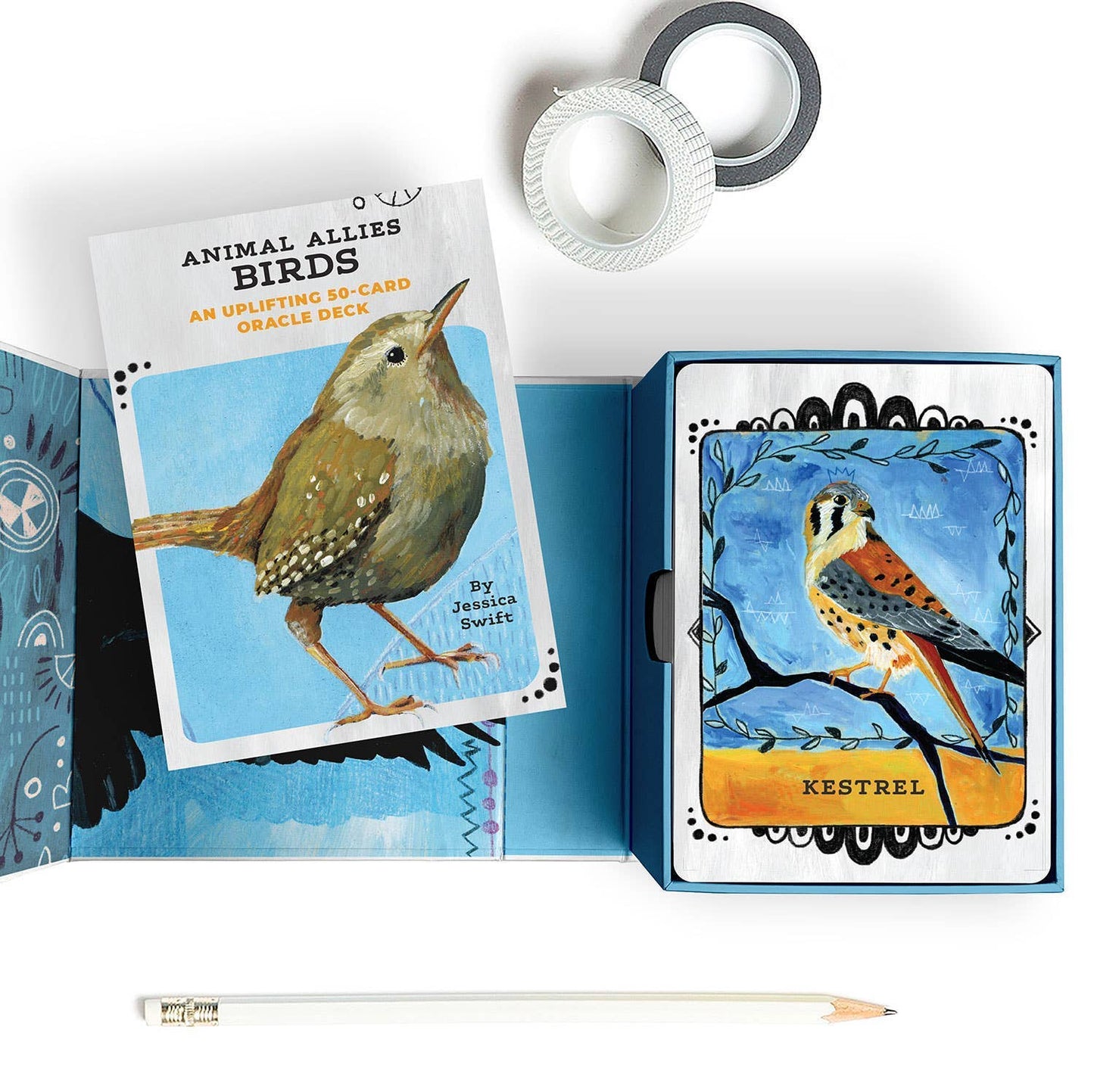 Animal Allies Birds Oracle Deck: An Uplifting 50-Card Oracle Deck with Guidebook by Jessica Swift