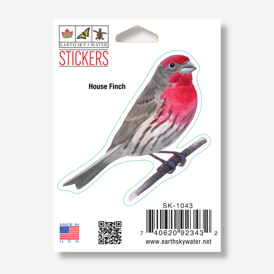 Sticker - House Finch Nature Sticker, 2.5" x 3.5"