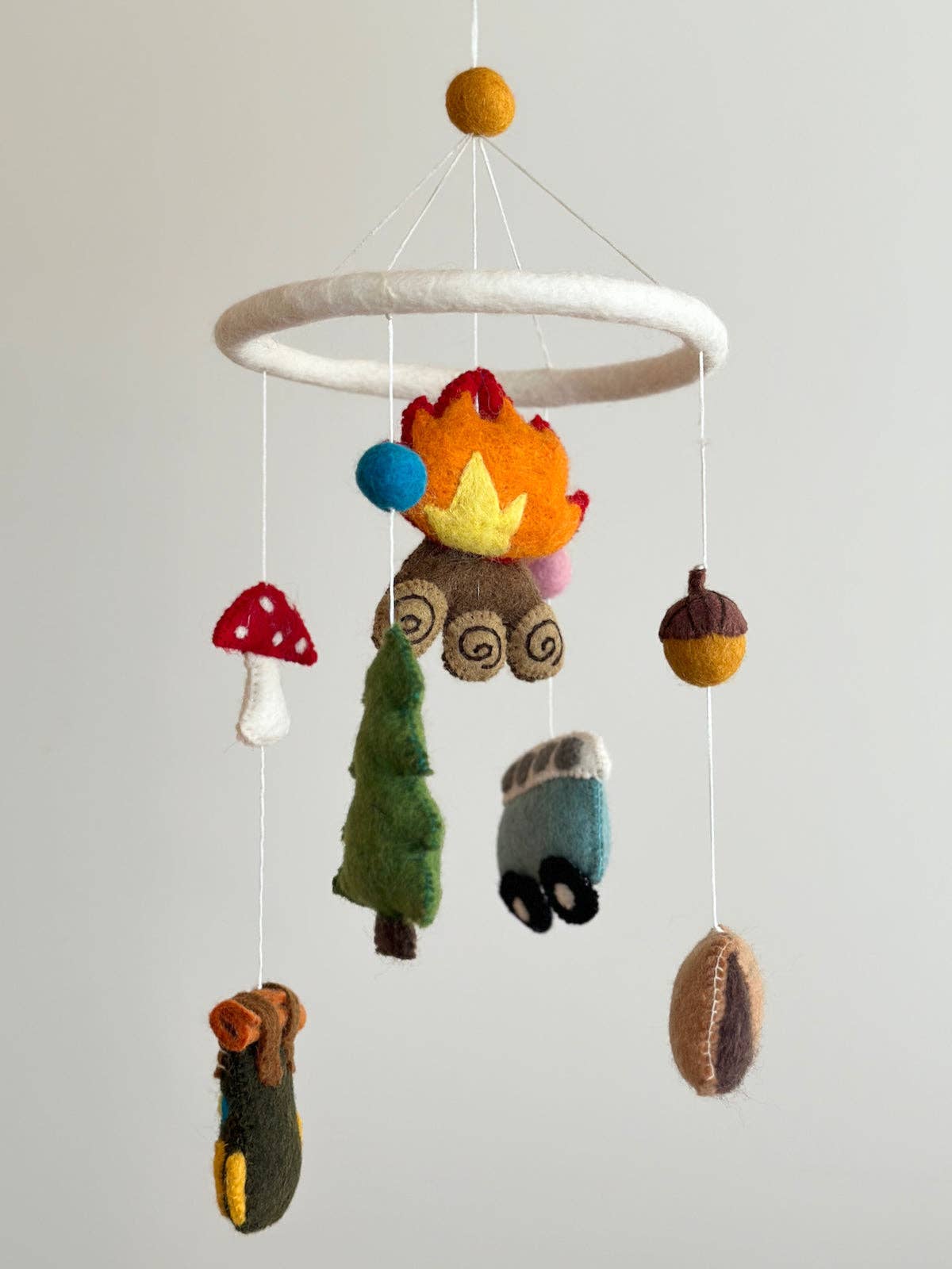 Felted Mobile - Camping