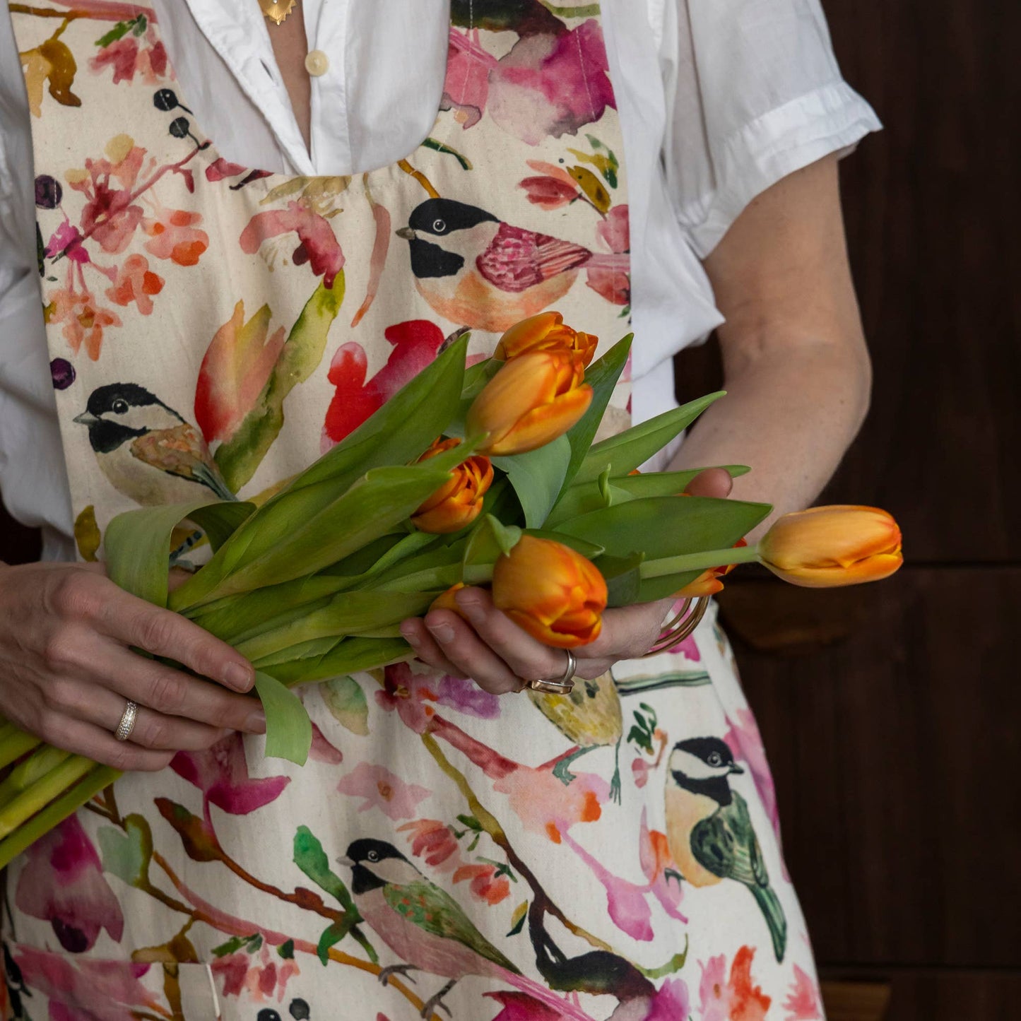 Apron - Pinafore Style - Chickadees
