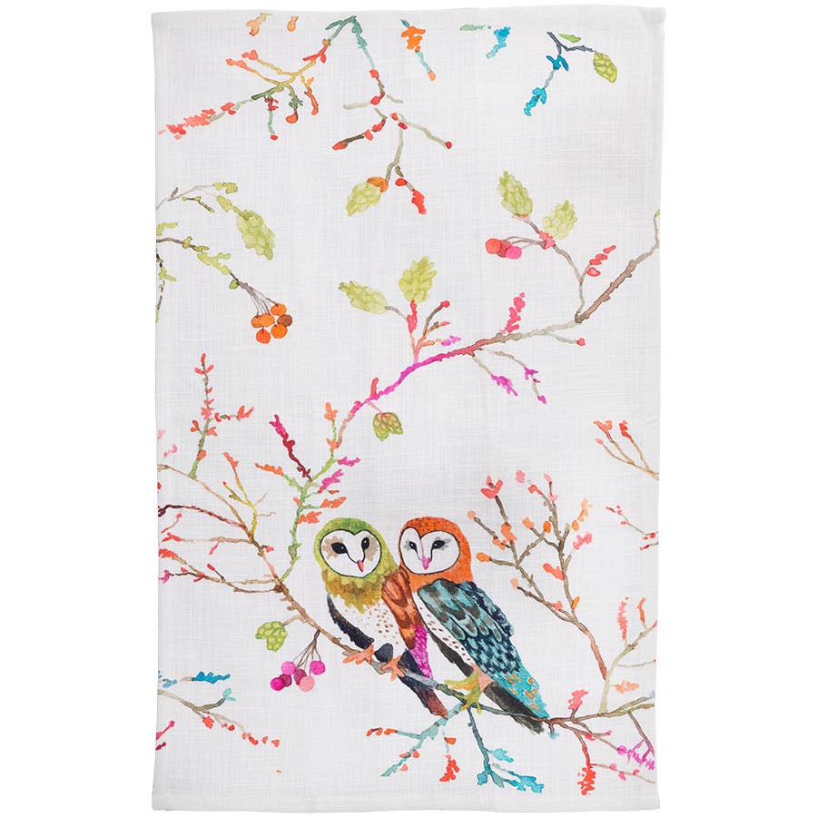 Tea Towel - Barn Owls