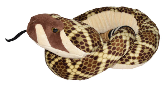 Plush Animal - Western Diamondback Rattlesnake with rattle 54"