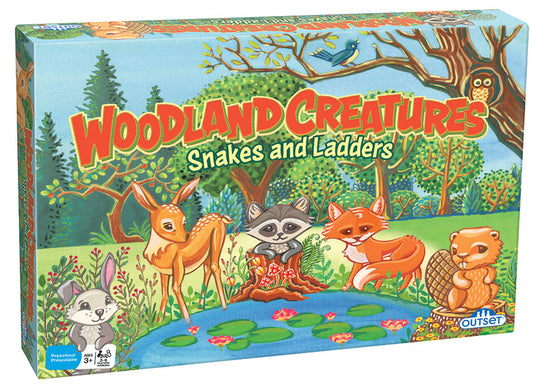 Kid Games - Woodland Creatures Snakes and Ladders (Ages 3+)