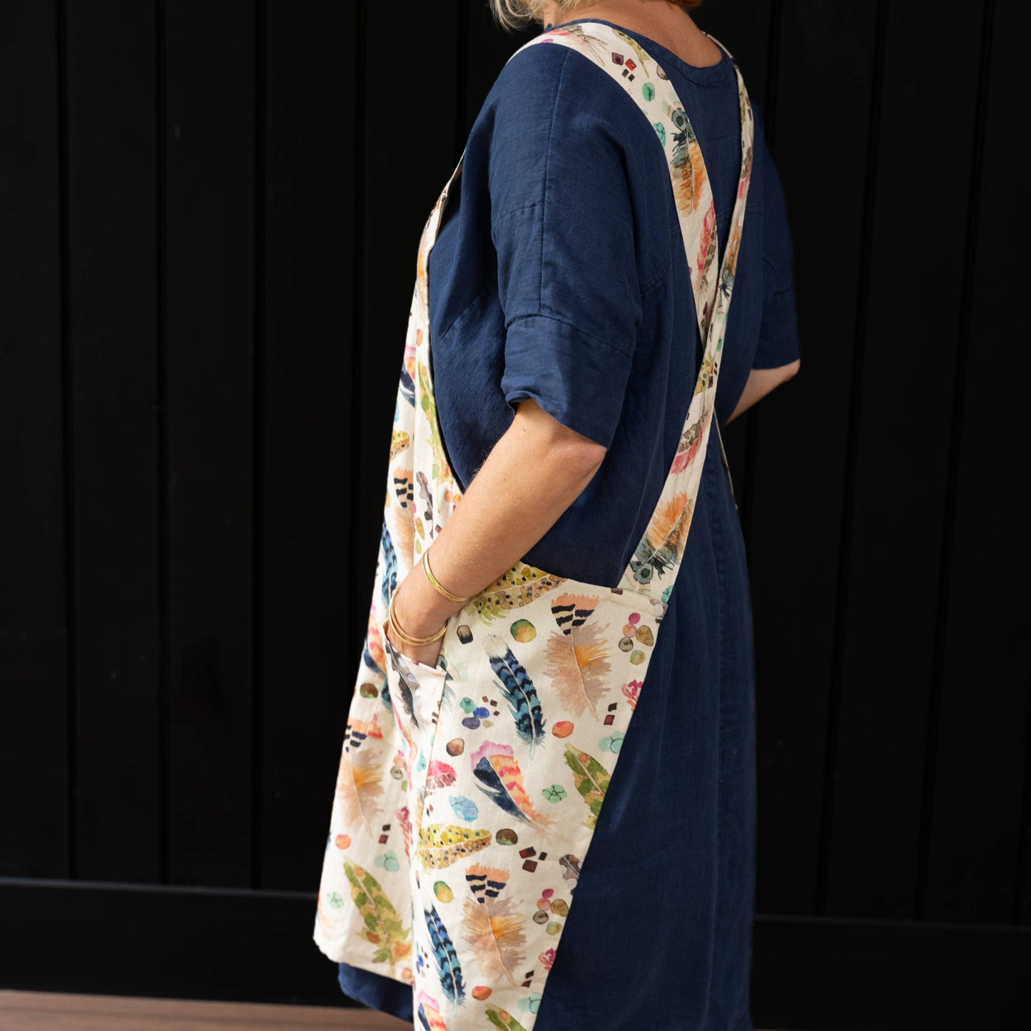 Apron- Smock Style - Feathers