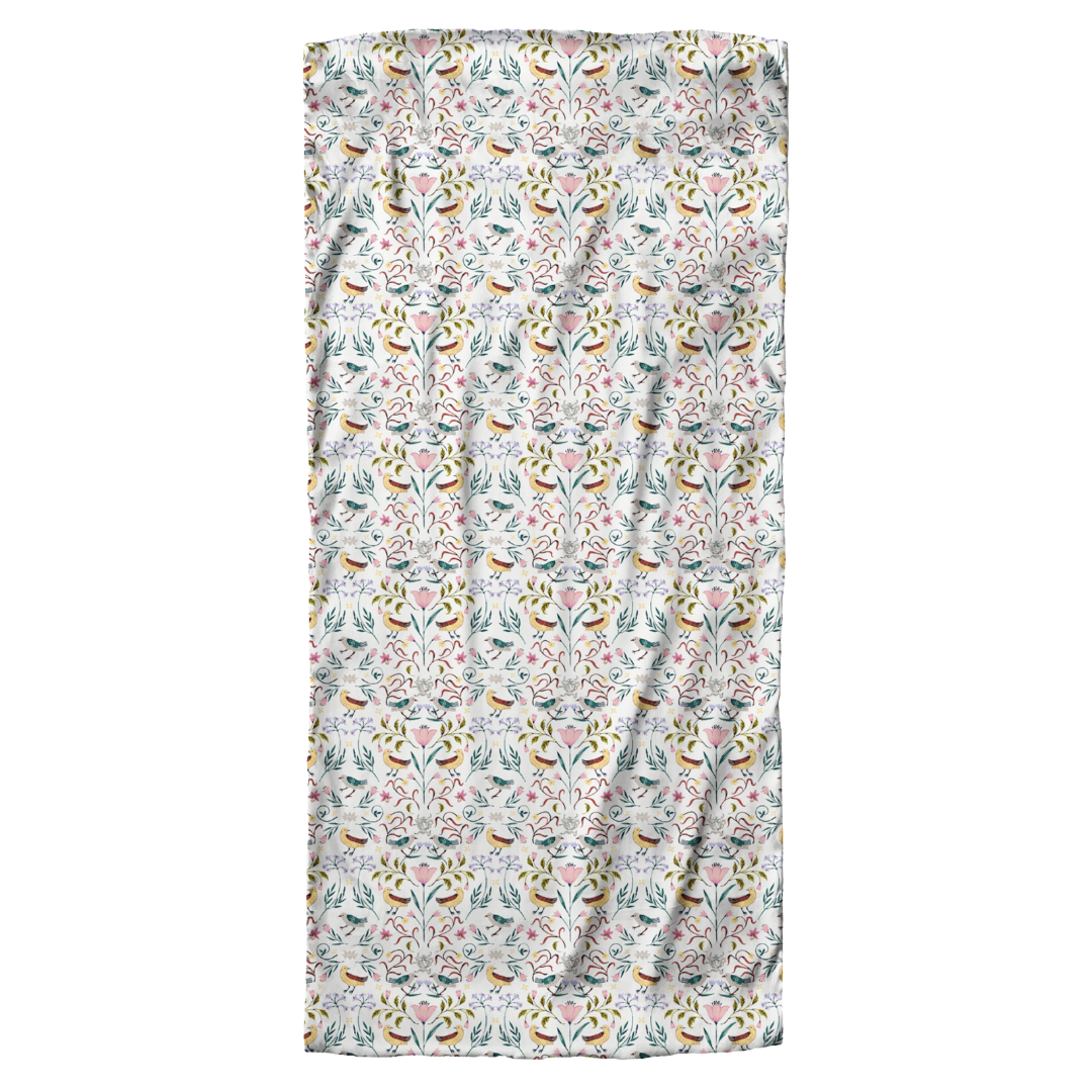 Scarf - Courtyard Birds (Polyester 33" x 72")