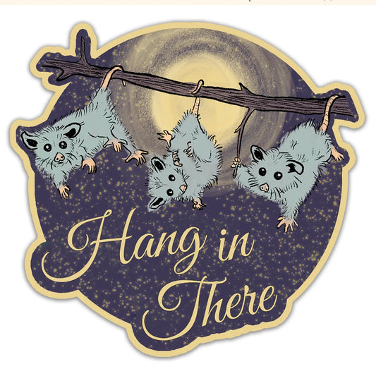 Sticker - Hang In There Opossum
