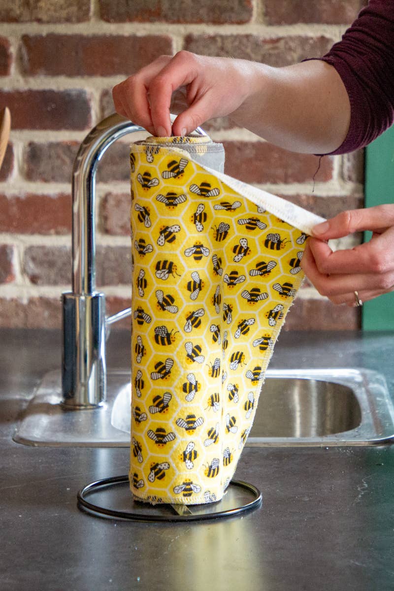 Washable Paper(less) Towels - Bees - Pack of 5