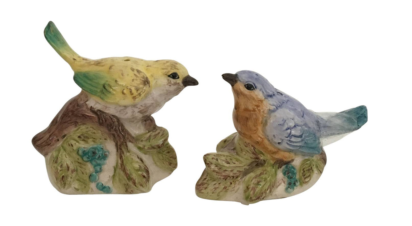 Salt & Pepper Set - Woodcut Farmhouse Bird