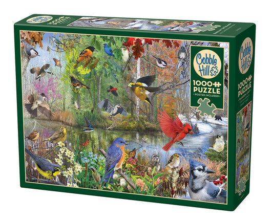 Puzzle - Birds of the Season (1000-Piece)