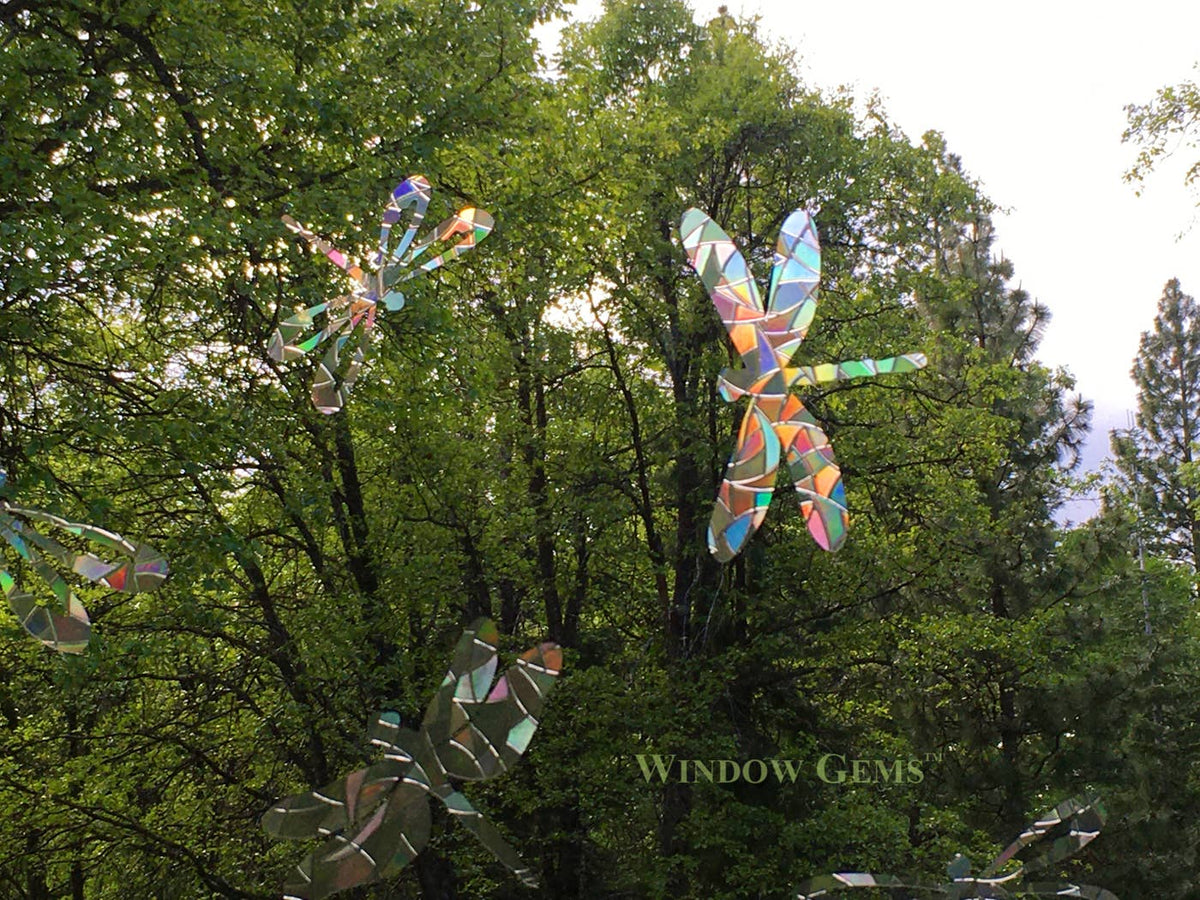 Window Gems - Dragonfly - Window Clings Bird Strike Prevention Decals