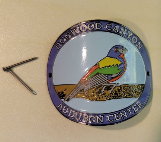 Souvenirs - Hiking Stick Medallion - DCAC with Painted Bunting