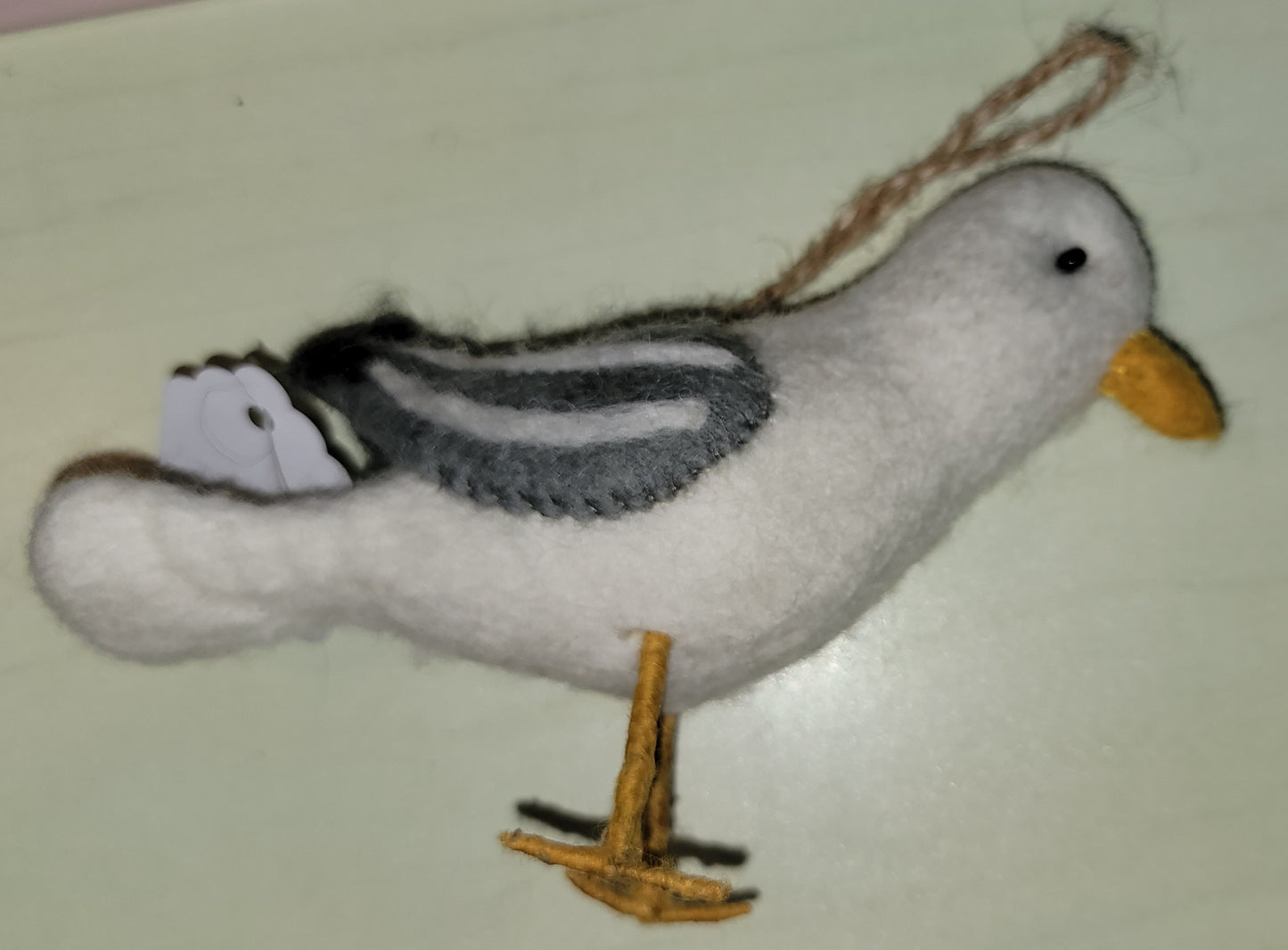 Holiday - Felt Bird Ornament - Gull