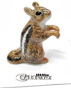 Little Critterz Porcelain Miniature - "Chipper" Chipmunk