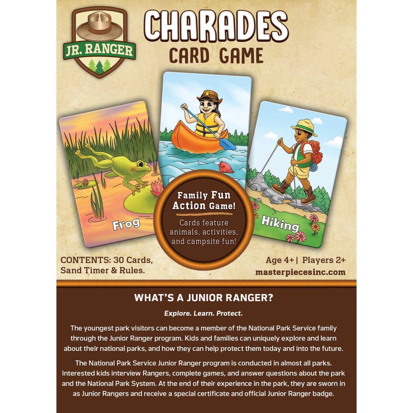 Kid Games - Junior Ranger -  Charades Card Game