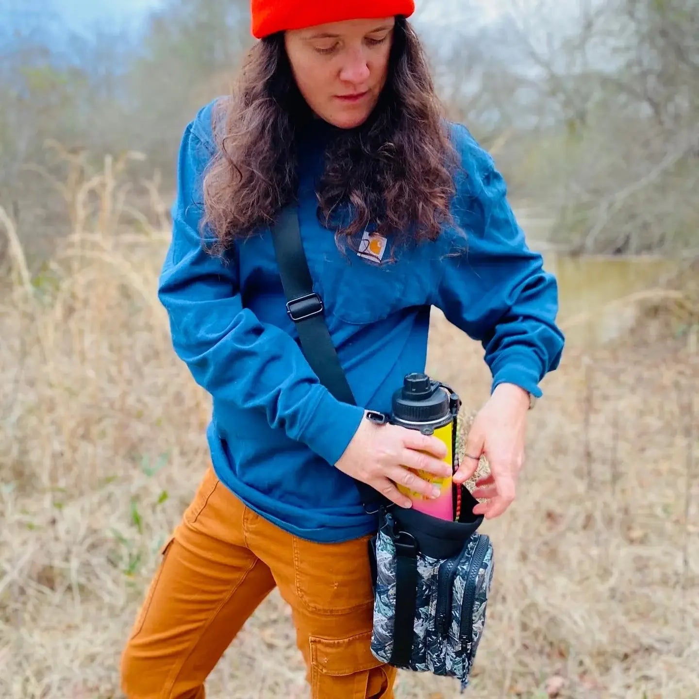 Water Bottle Carrier - Monarch Magic