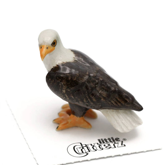 Little Critterz Porcelain Miniature - "Freedom" Bald Eagle