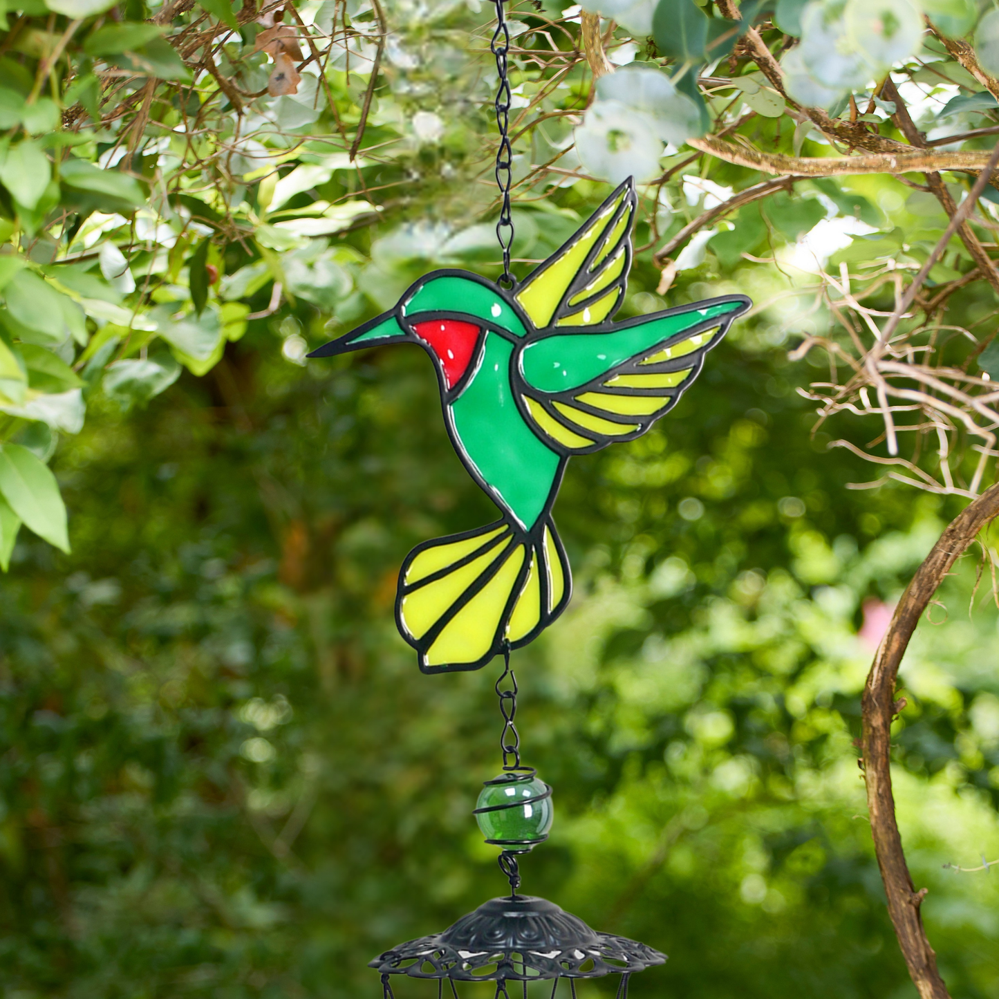 Wind Chime - Hummingbird Suncatcher Chime 30"