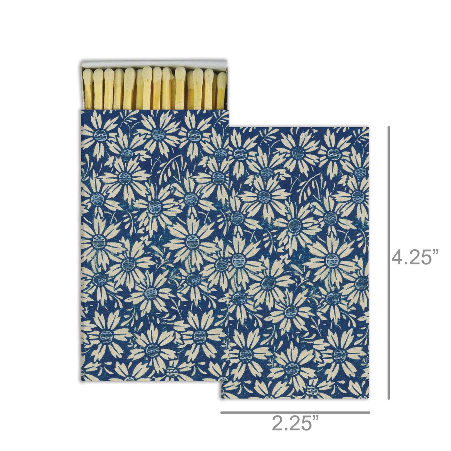 Matches - Blue Daisies (4.25")