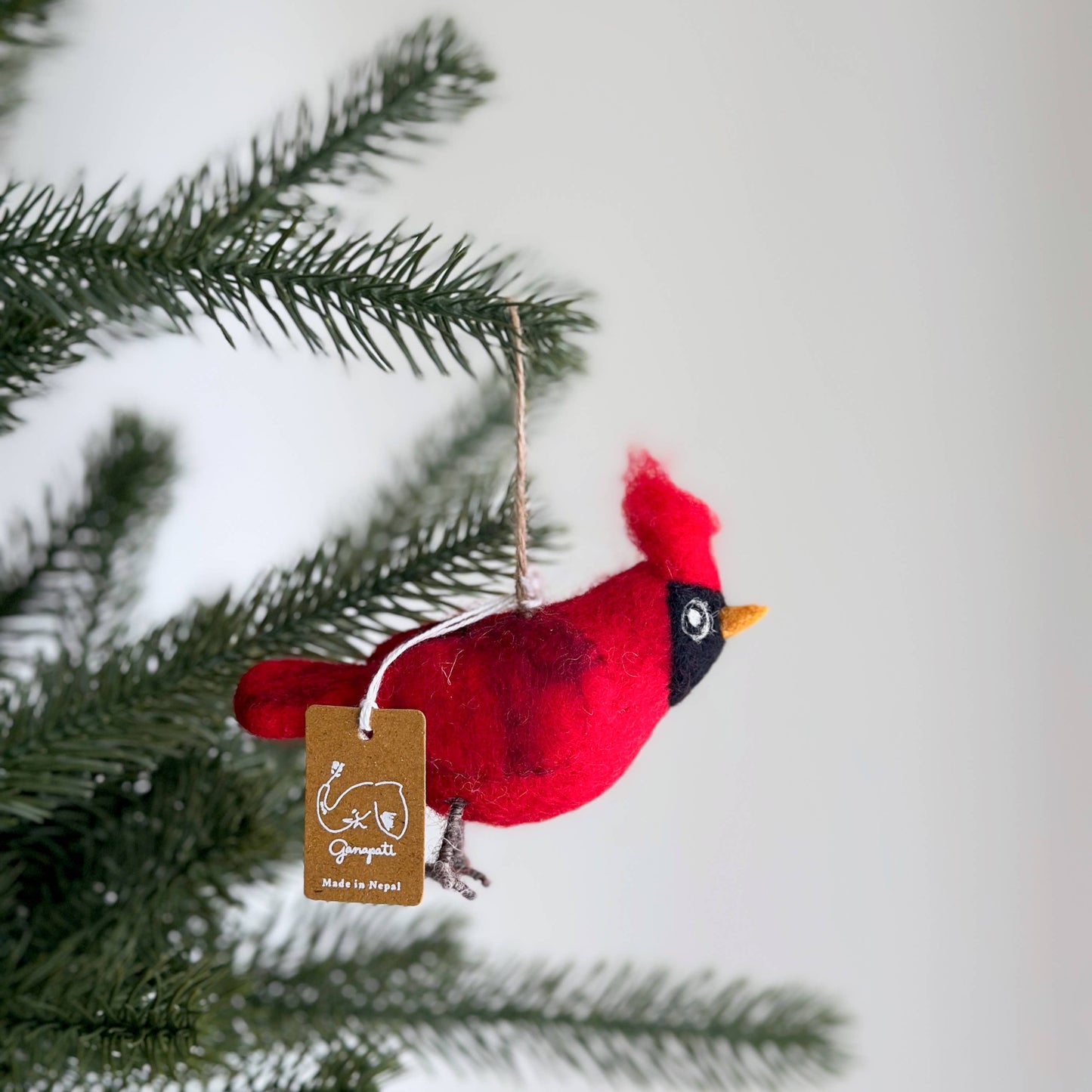 Ornament - Felted Cardinal