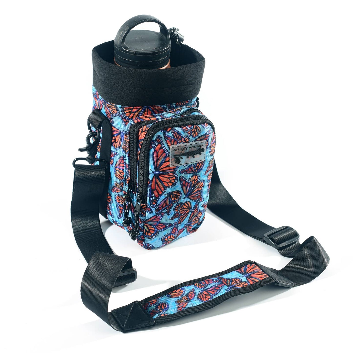 Water Bottle Carrier - Monarch Magic