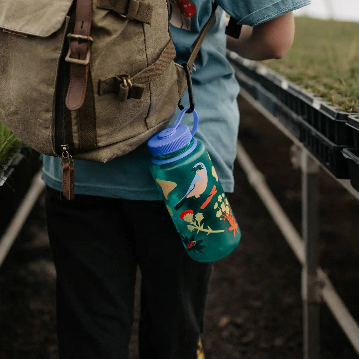 Water Bottle - Nalgene - Native Plants & Birds