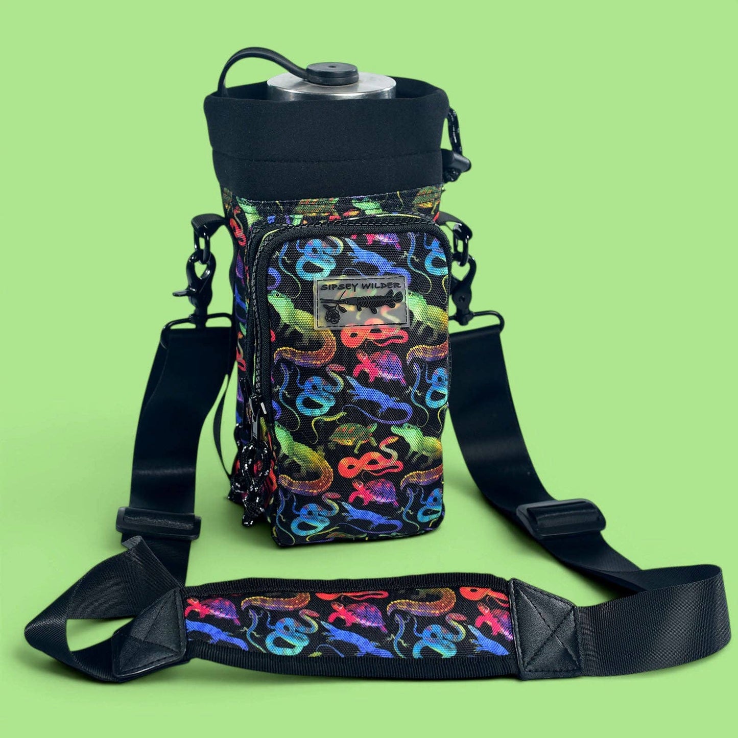 Water Bottle Carrier - Reptile Rave