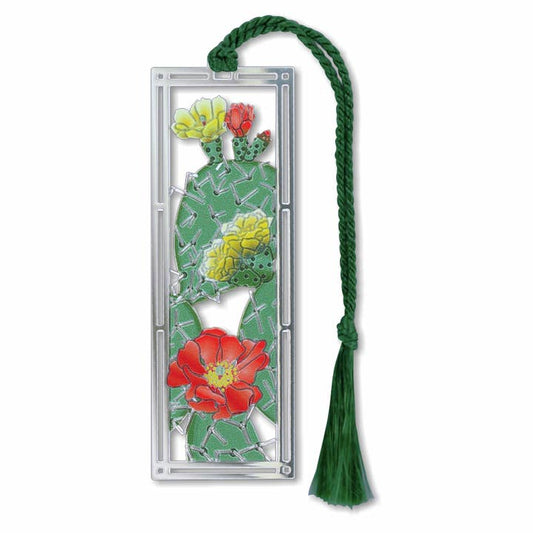 Bookmark - Prickly Pear Cactus Metal Bookmark