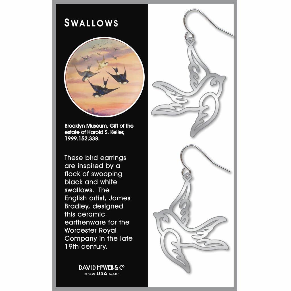 Boxed Jewelry - Swallows Earrings