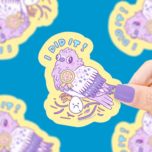 Sticker - Last Place Pigeon Bird Nest Funny Vinyl Sticker