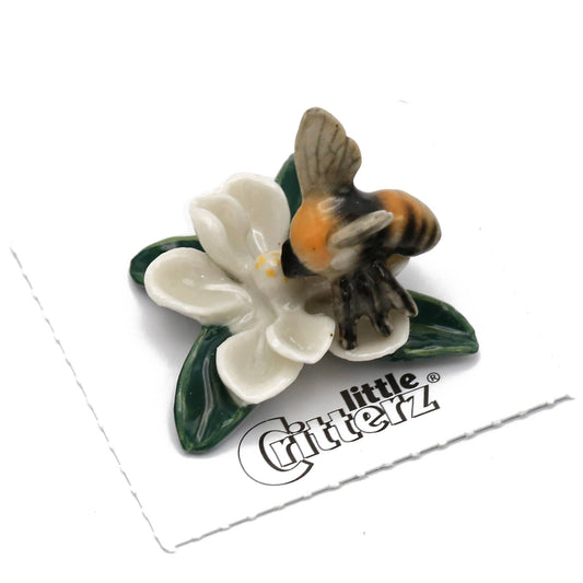 Little Critterz Porcelain Miniature - "Magnolia" Bumblebee