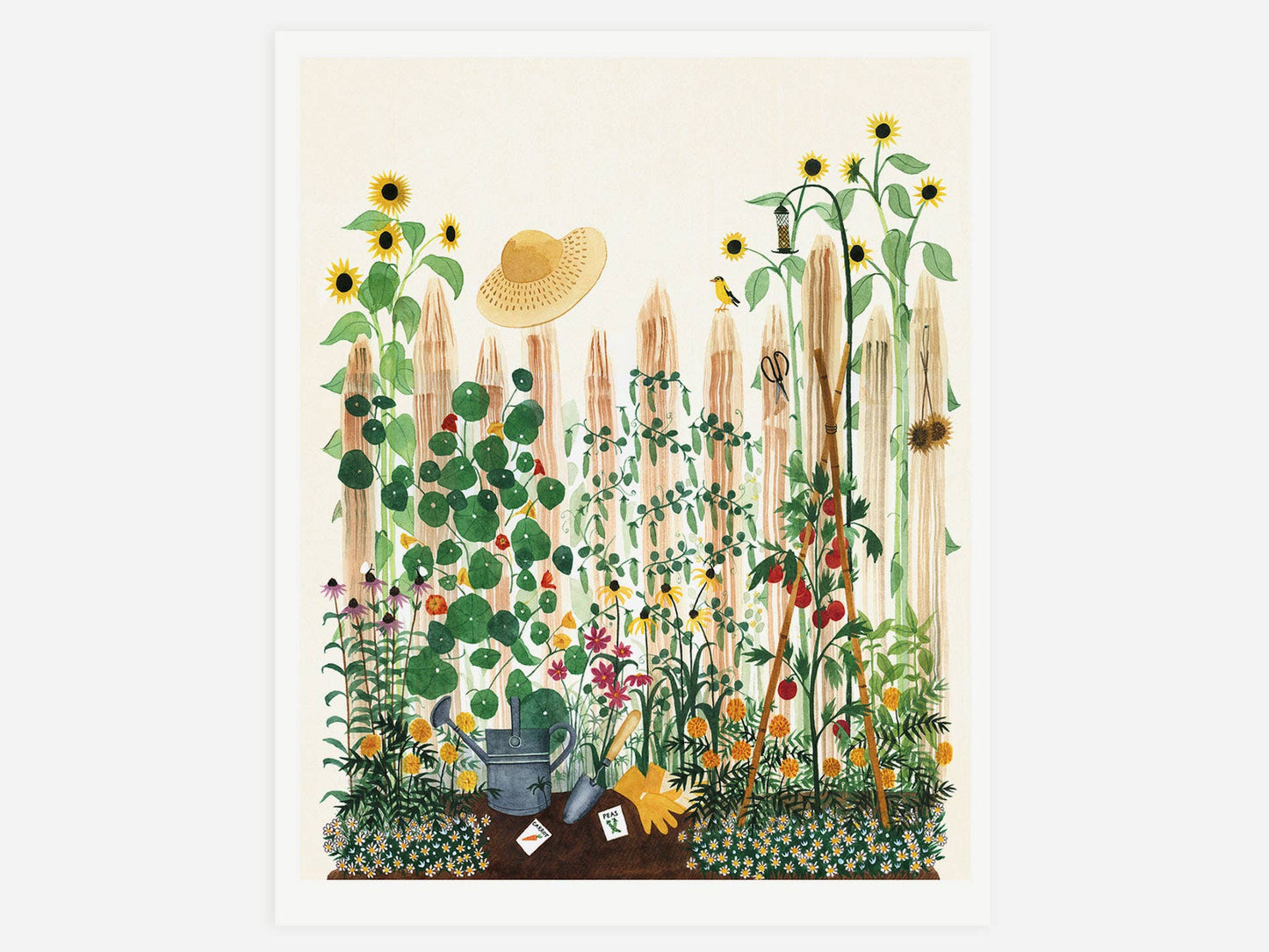 Unframed Art Print - "Mother's Garden" by Leana Fischer