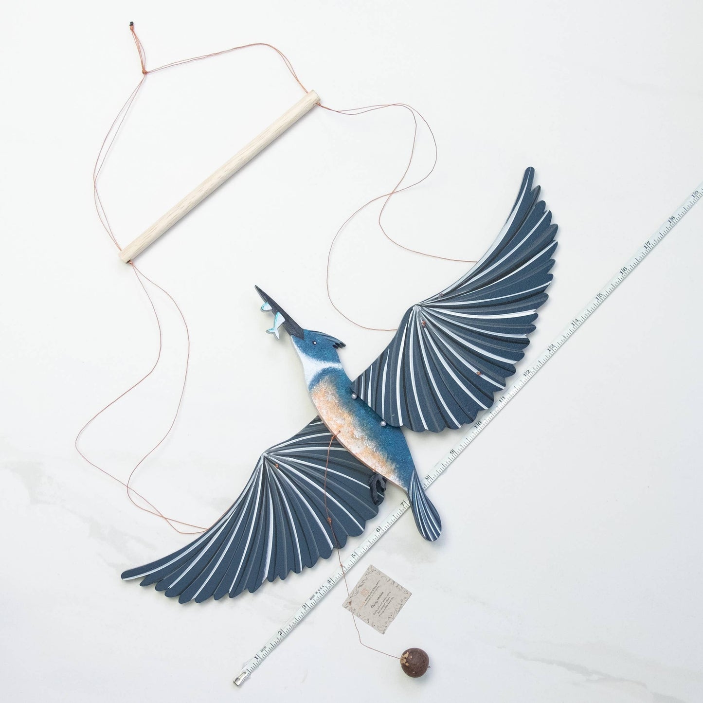 Flying Bird Mobile - Belted Kingfisher
