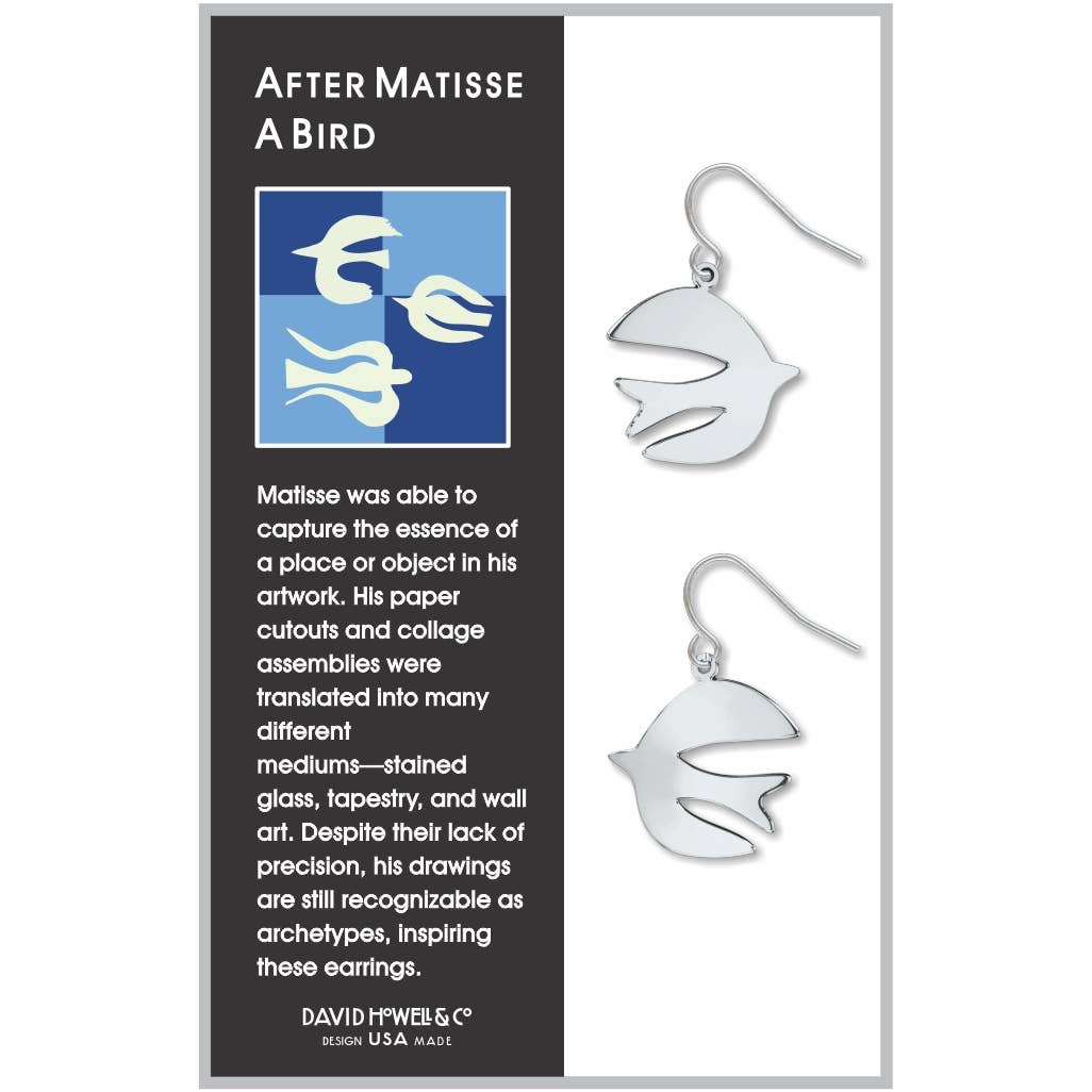 Boxed Jewelry - Matisse "A Bird" Earrings