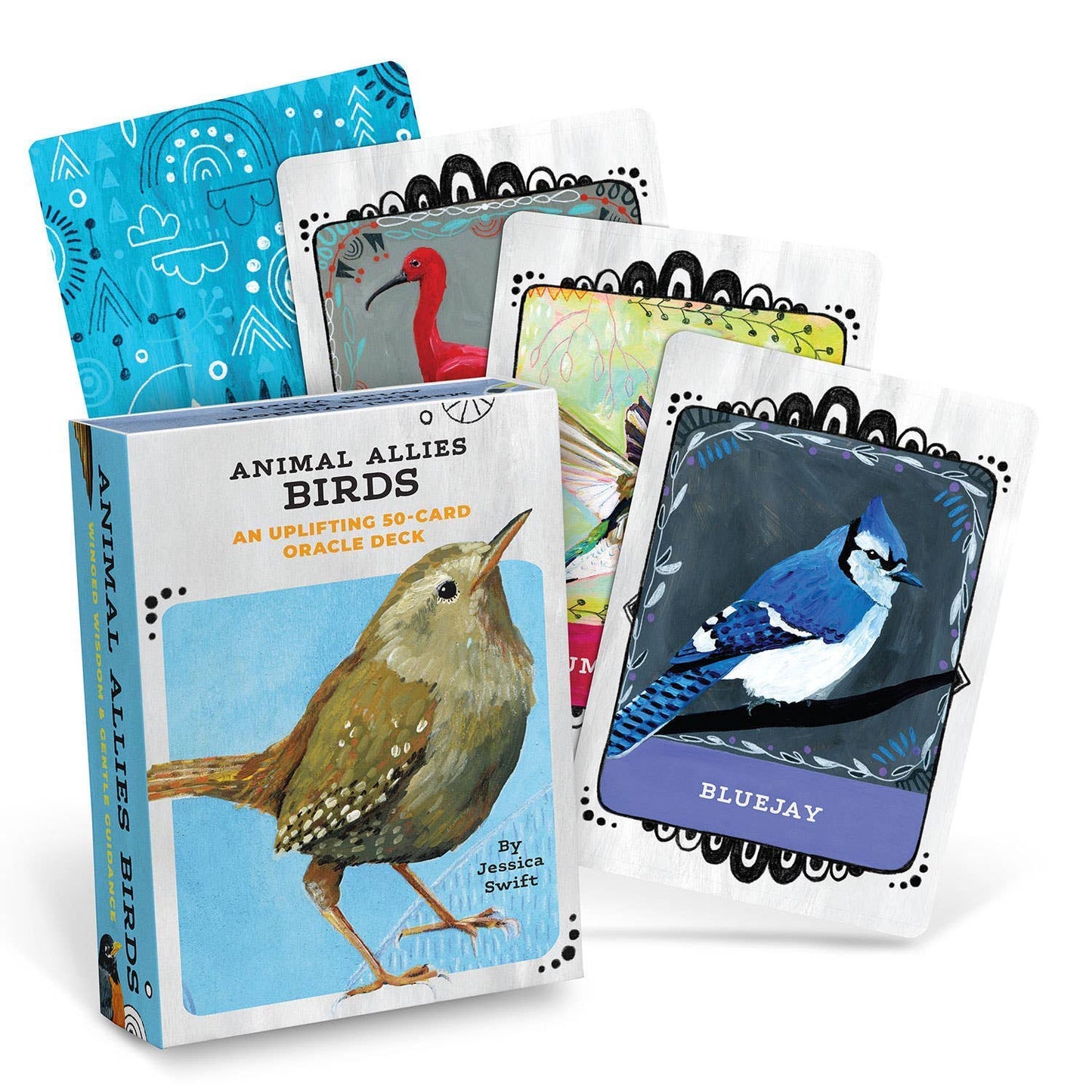 Animal Allies Birds Oracle Deck: An Uplifting 50-Card Oracle Deck with Guidebook by Jessica Swift