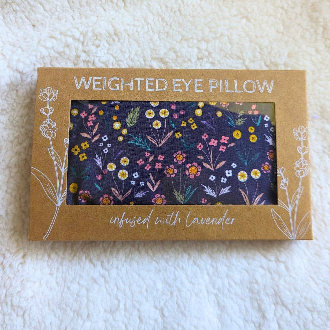 Eye Pillow - Wildflowers on Purple