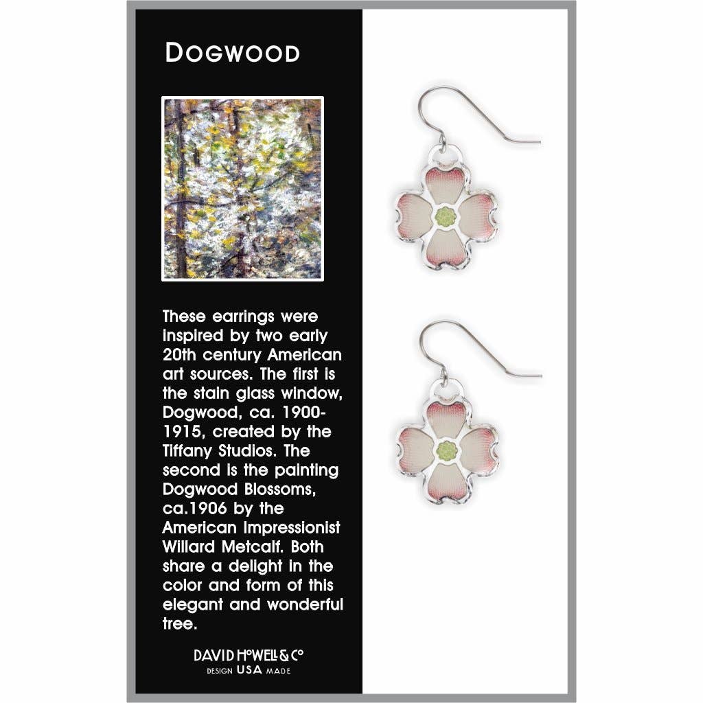 Boxed Jewelry - Dogwood Blooms - Giclee Print Domed Earrings