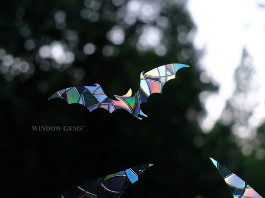 Window Gems - Bat - Window Clings Bird Strike Prevention Decals
