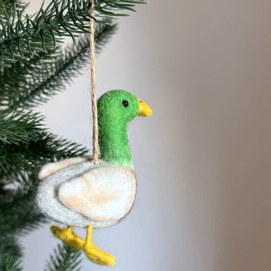 Ornament - Felted Mallard Duck